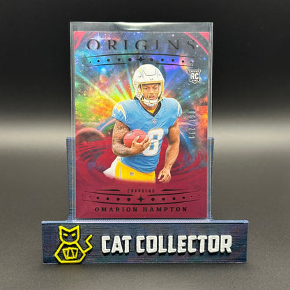 2025 Panini Origins OMARION HAMPTON #134 Holo Red /299 Rookie RC