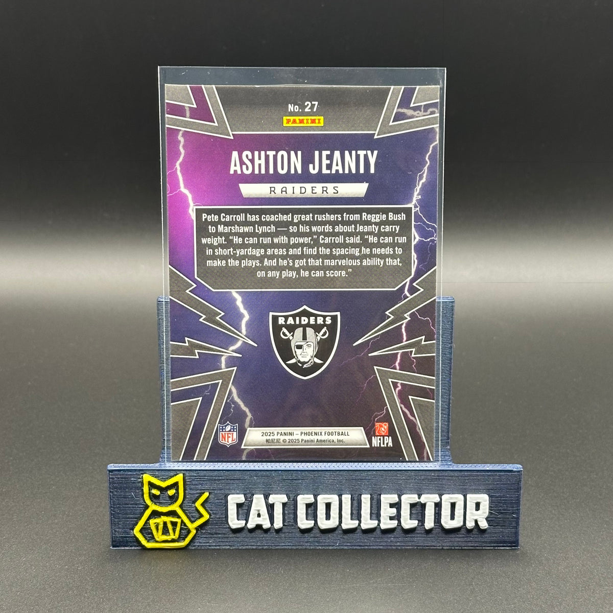 2025 Panini Phoenix ASHTON JEANTY #27 Thunderbirds Rookie RC