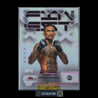 2025 Topps Finest UFC JOANDERSON BRITO #27 Refractor Rookie RC