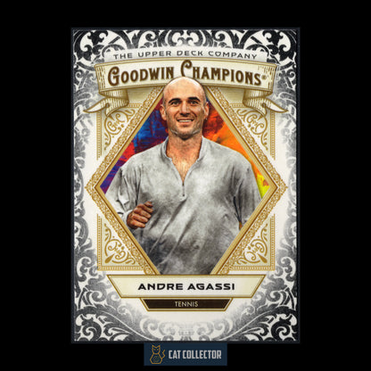 2025 Upper Deck Goodwin Champions ANDRE AGASSI #8 Tennis Glossy Black