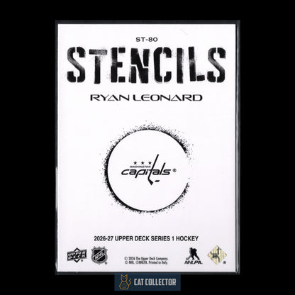 2026-27 UD Series 1 RYAN LEONARD #ST-80 Stencils