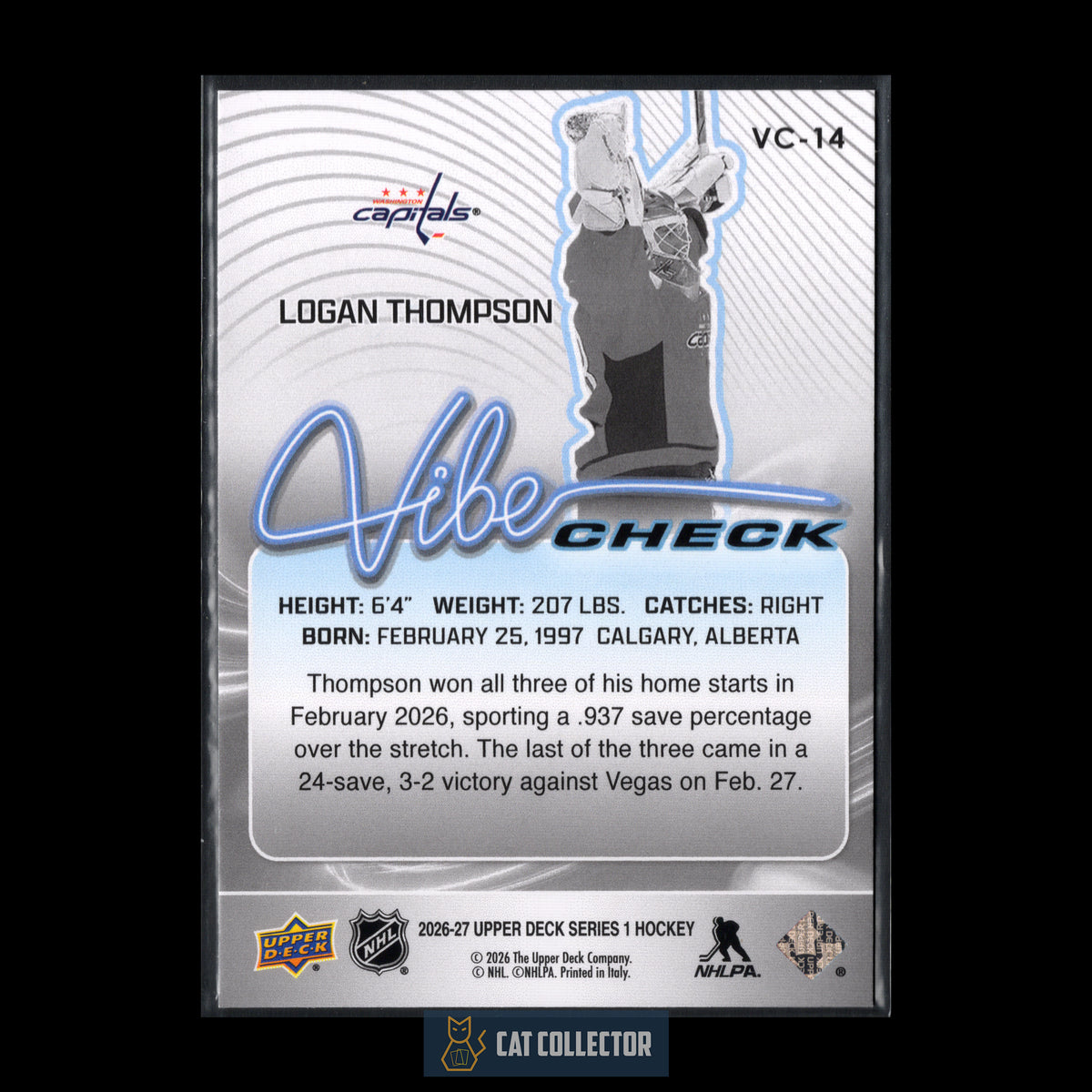 2026-27 UD Series 1 LOGAN THOMPSON #VC-14 Vibe Check