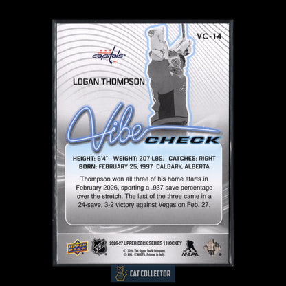 2026-27 UD Series 1 LOGAN THOMPSON #VC-14 Vibe Check