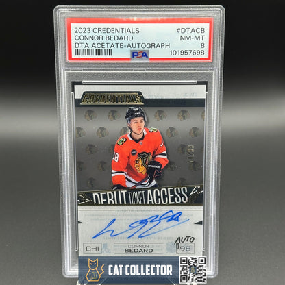 2023-24 CONNOR BEDARD #DTA-CB Debut Ticket Access Acetate /99 AUTO