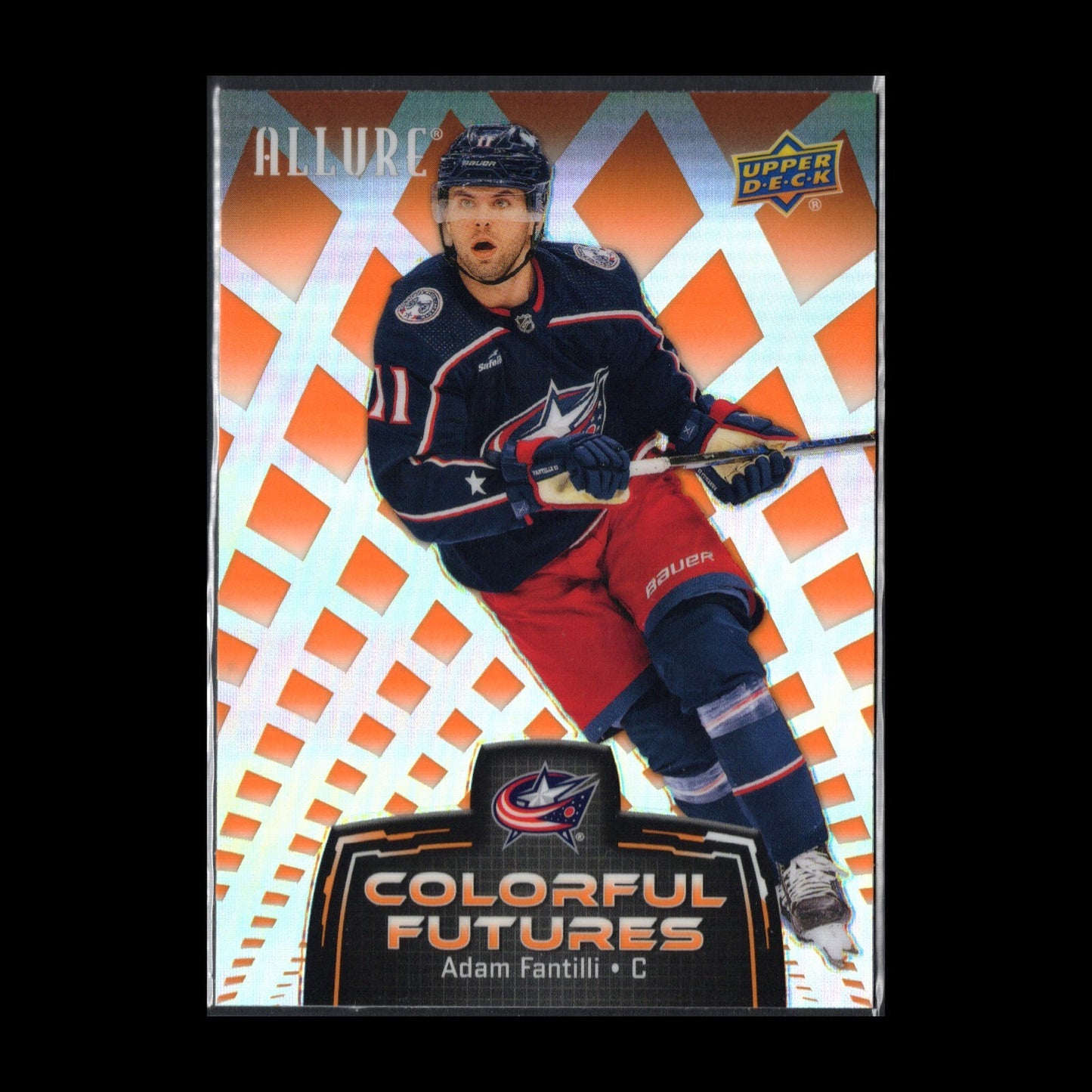 2024-25 UD Allure ANDAM FANTILLI #CF-7 Colorful Futures Orange