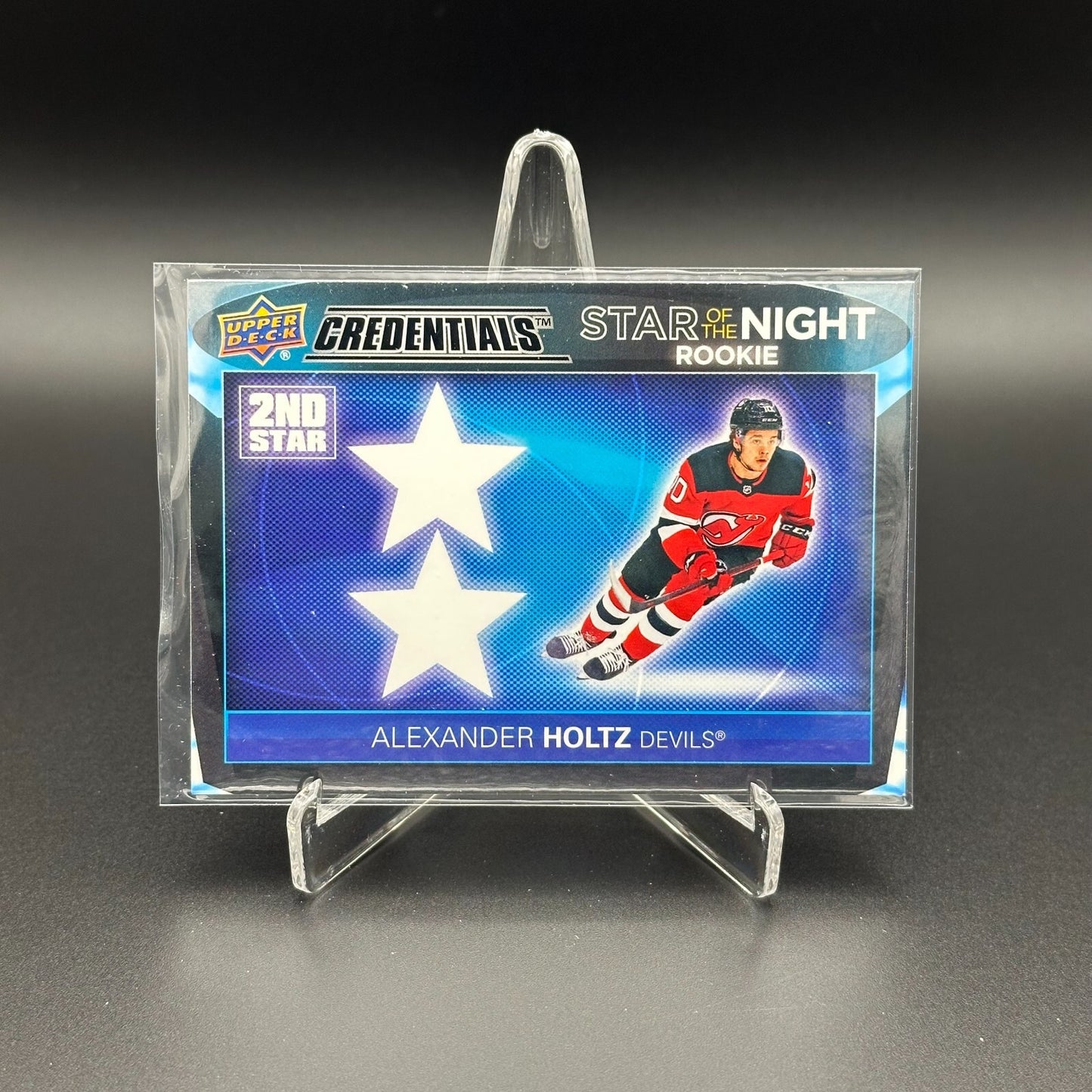 2021-22 UD Credentials ALEXANDER HOLTZ #2SR-2 Second Star of the Night Rookie