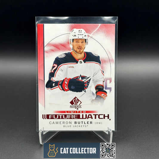 2024-25 UD SP Authentic CAMERON BUTLER #155 Future Watch Limited Red RC