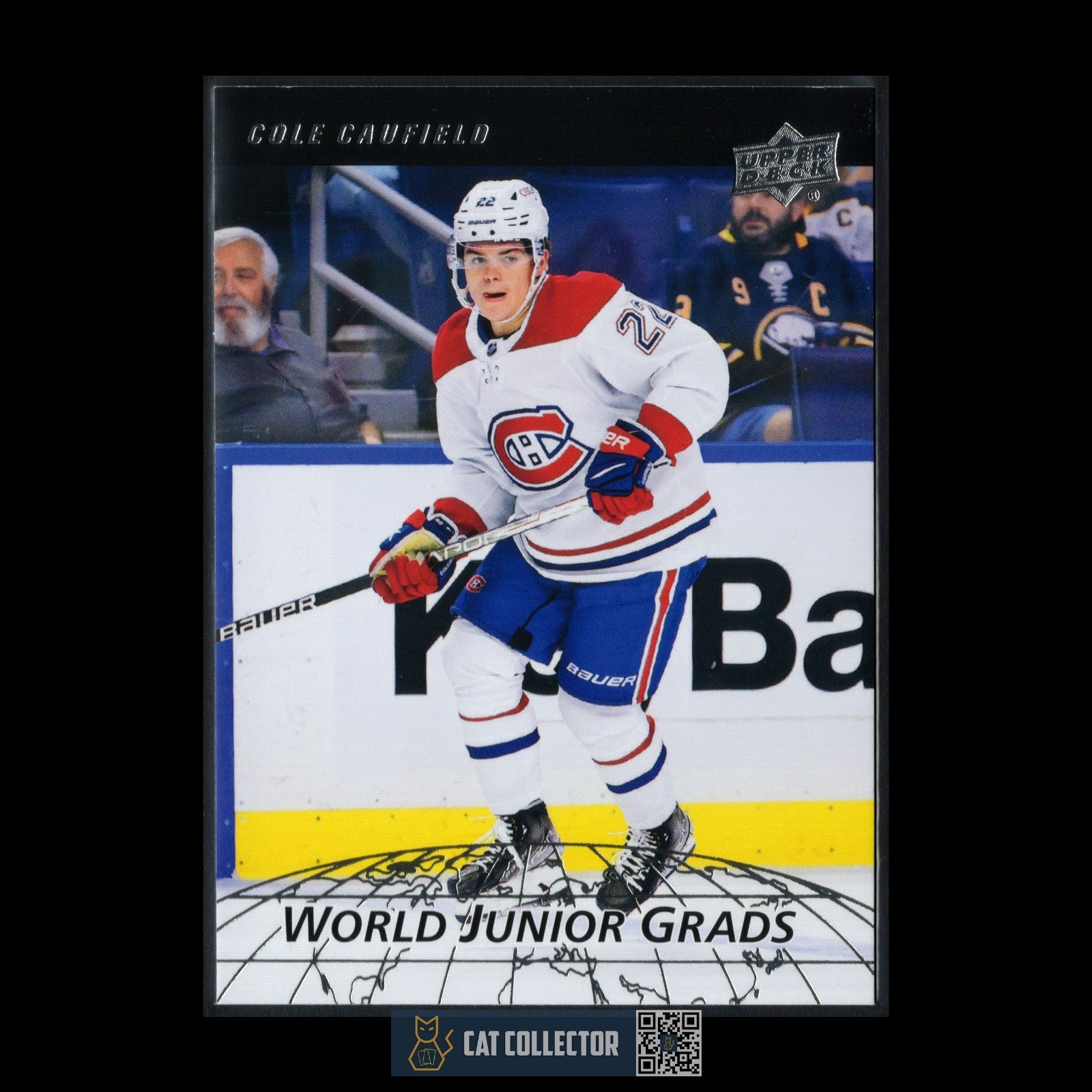 2022-23 UD Series 2 COLE CAUFIELD #WG-20 World Junior Grads - Montreal Canadiens