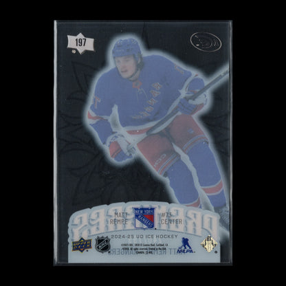 2024-25 UD Ice MATT REMPE #197 Premieres Rookie RC /799 - New York Rangers