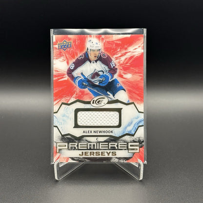 2021-22 UD Ice ALEX NEWHOOK #IPA-AN Premieres Jersey Rookie RC