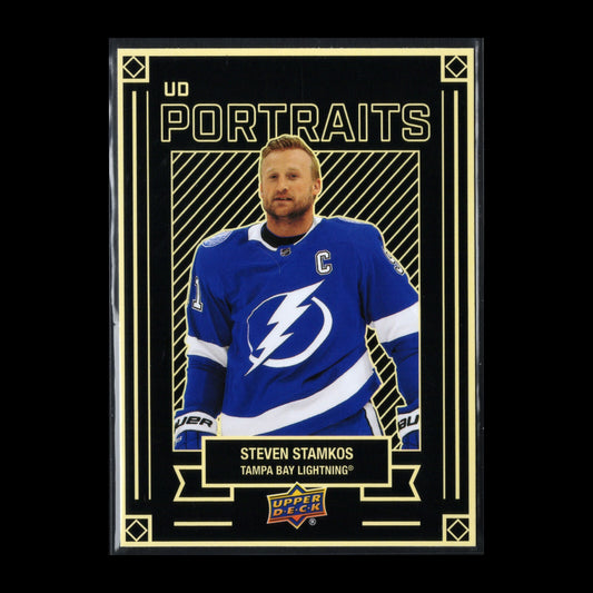 2022-23 UD Series 1 STEVEN STAMKOS #P-27 UD Portraits - Tampa Bay Lightning