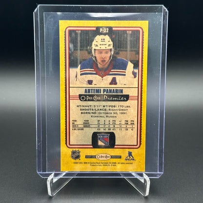 2021-22 O-Pee-Chee Premier ARTEMI PANARIN #P-32 Tallboys Yellow border