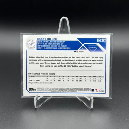 2023 Topps Chrome Updated Series BOBBY MILLER #USC192 Rookie RC