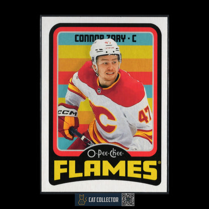 2024-25 O-Pee-Chee Hockey CONNOR ZARY #402 Retro - Calgary Flames