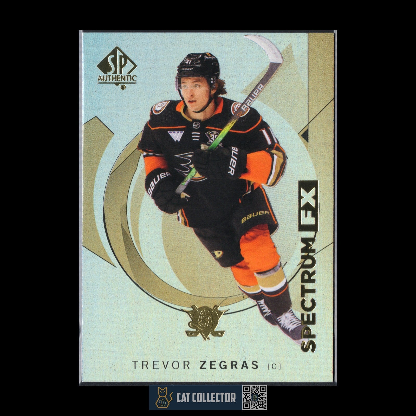 2024-25 UD SP Authentic TREVOR ZEGRAS #S-38 Spectrum FX Bounty