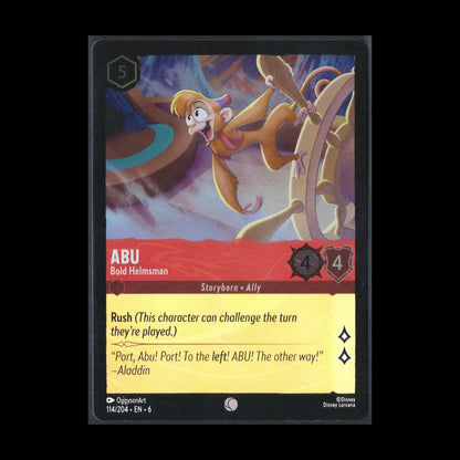 2024 Lorcana Azurite Sea ABU BOLD HELMSMAN #114 Common Cold Foil