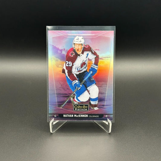 2024-25 O-Pee-Chee Platinum NATHAN MACKINNON #90 Sunset - Colorado Avalanche