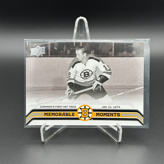 2023-24 UD Boston Bruins Centennial CASHMAN'S FIRST HAT TRICK #143