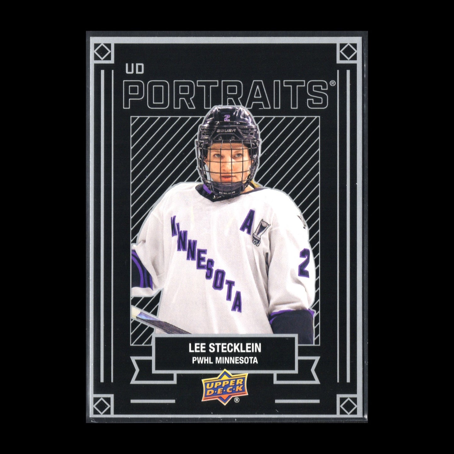 2024-25 UD PWHL LEE STECKLEIN #P-19 UD Portraits - 1st EDITION!