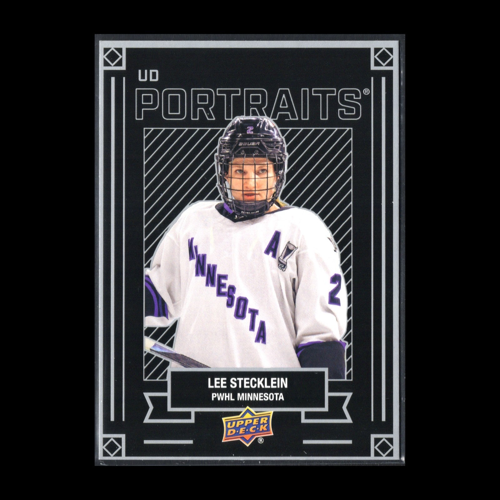 2024-25 UD PWHL LEE STECKLEIN #P-19 UD Portraits - 1st EDITION!