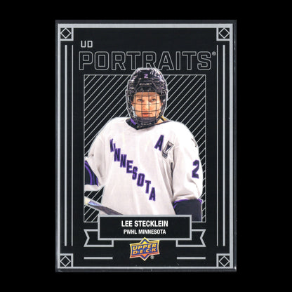 2024-25 UD PWHL LEE STECKLEIN #P-19 UD Portraits - 1st EDITION!