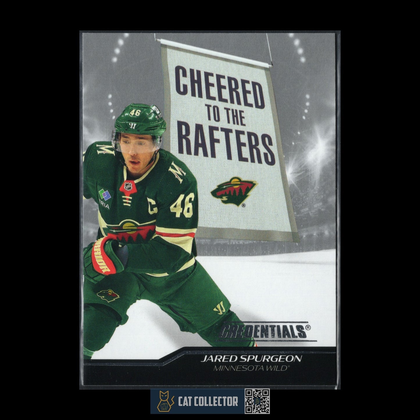 2024-25 UD Credentials JARED SPURGEON #CR-JS Cheered to the Rafters