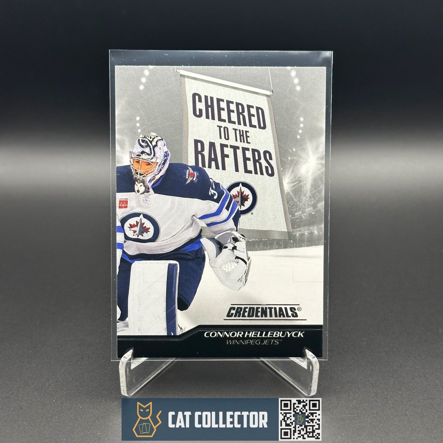 2024-25 UD Credentials CONNOR HELLEBUYCK #CR-CH Cheered to the Rafters