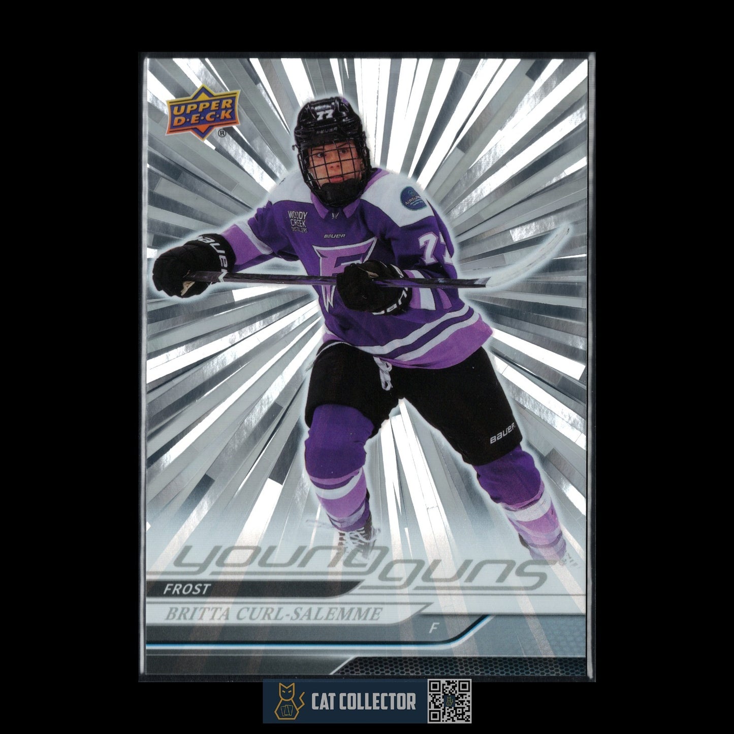 2024-25 UD PWHL BRITTA CURL-SALEMME #69 Young Guns Outburst RC