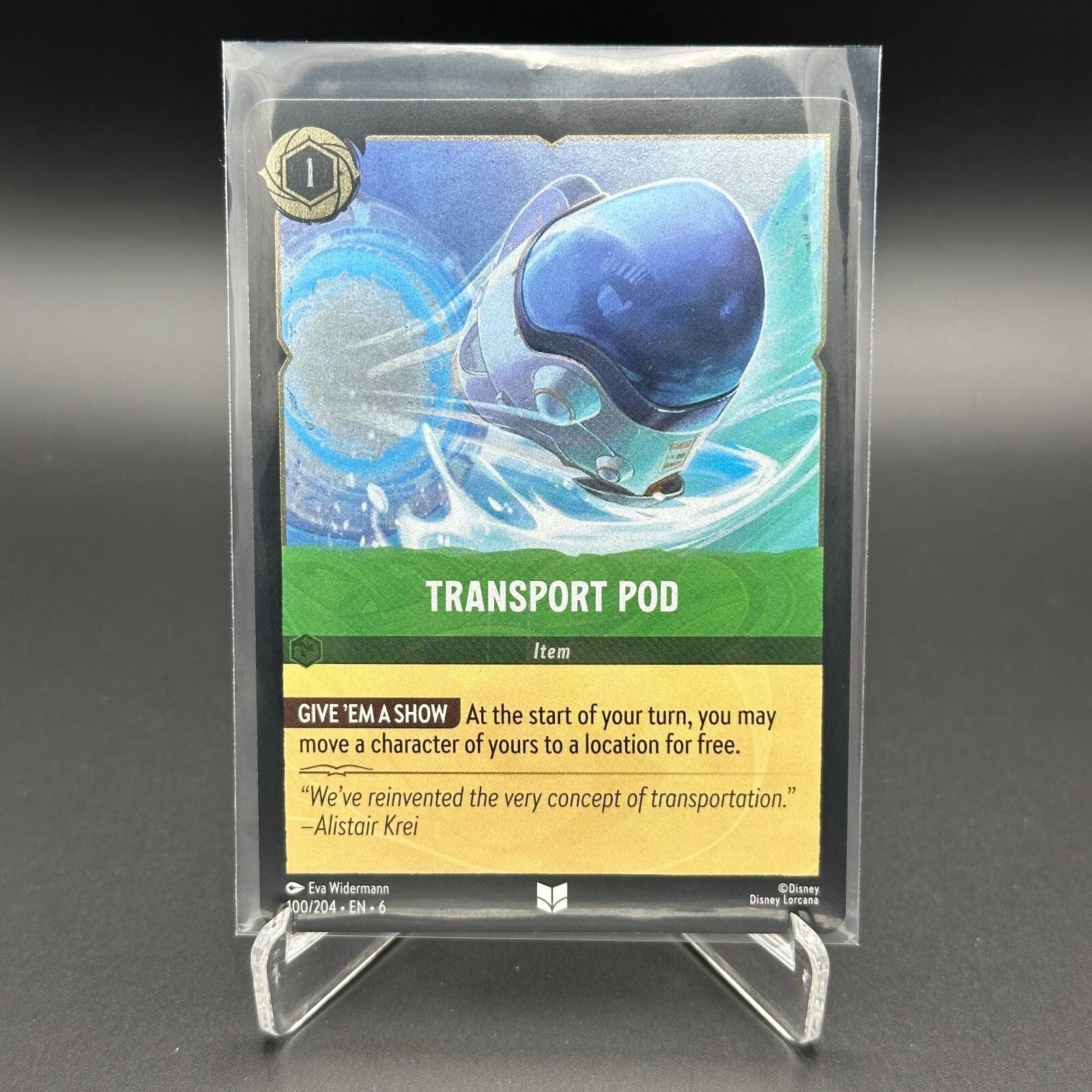 2024 Lorcana Azurite Sea TRANSPORT POD #100 Uncommon Cold Foil