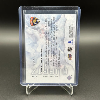 2021-22 UD Allure SPENCER KNIGHT #AQ-SK Quartz Rookie RC - Florida Panthers