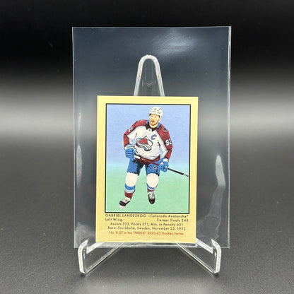 2022-23 UD Parkhurst GABRIEL LANDESKOG #R-37 Retro Parkie mini Bubble gum