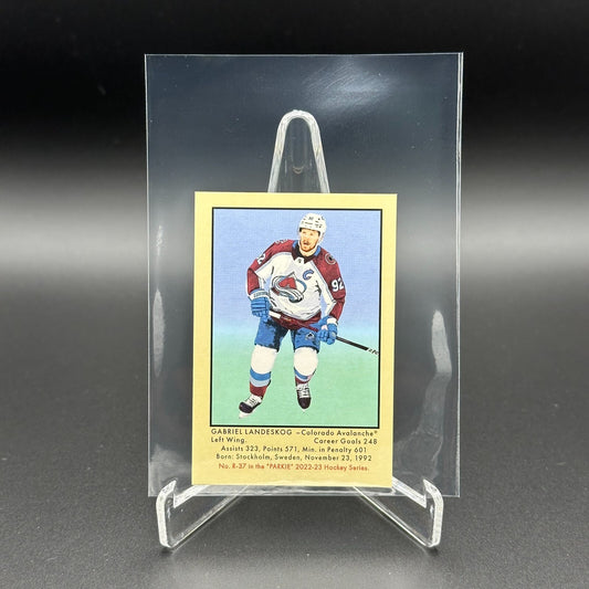 2022-23 UD Parkhurst GABRIEL LANDESKOG #R-37 Retro Parkie mini Bubble gum