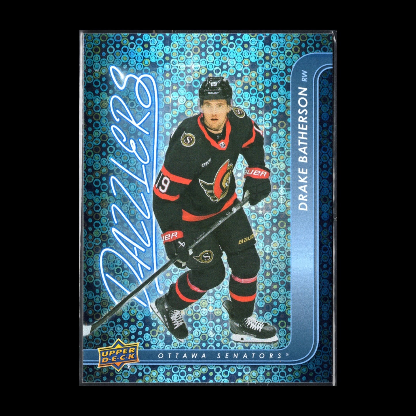 2024-25 UD Series 1 DRAKE BATHERSON #DZ-31 Dazzlers Blue - Ottawa Senators