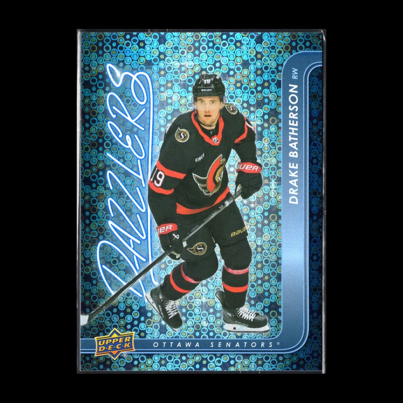 2024-25 UD Series 1 DRAKE BATHERSON #DZ-31 Dazzlers Blue - Ottawa Senators