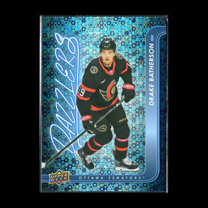 2024-25 UD Series 1 DRAKE BATHERSON #DZ-31 Dazzlers Blue - Ottawa Senators