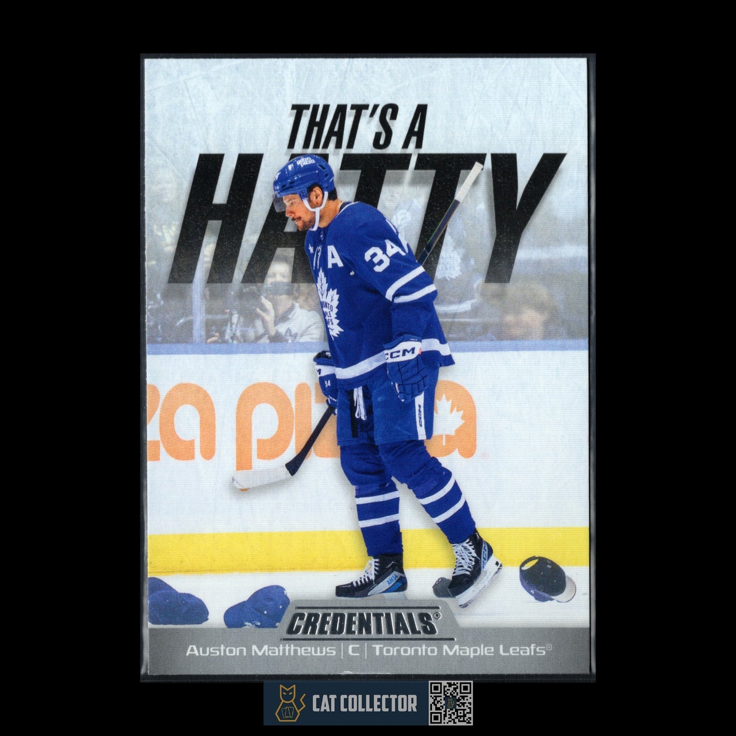 2024-25 UD Credentials AUSTON MATTHEWS #TH-AM That's a Hatty Toronto Maple Leafs