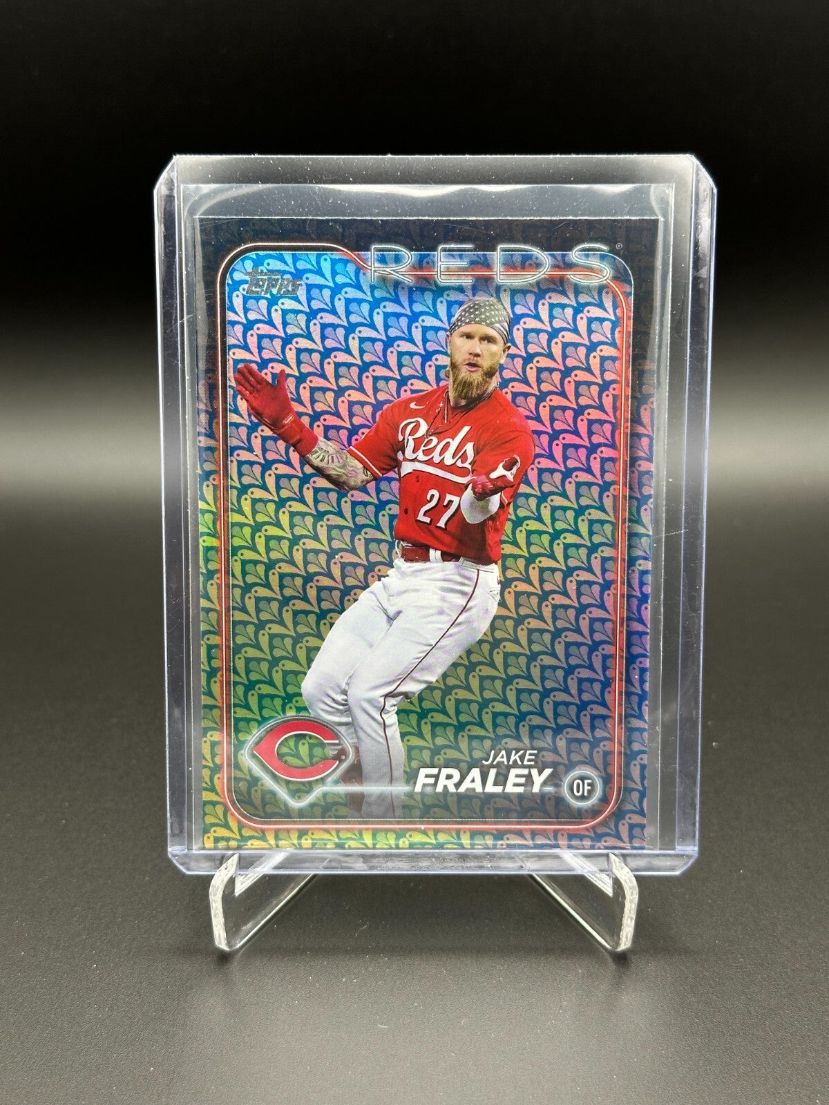 2024 Topps Series 1 JAKE FRALEY #261 Easter Holiday Foil - Cincinnati Reds