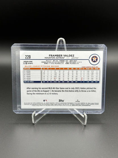 2024 Topps Series 1 FRAMBER VALDEZ #220 Easter Holiday Foil