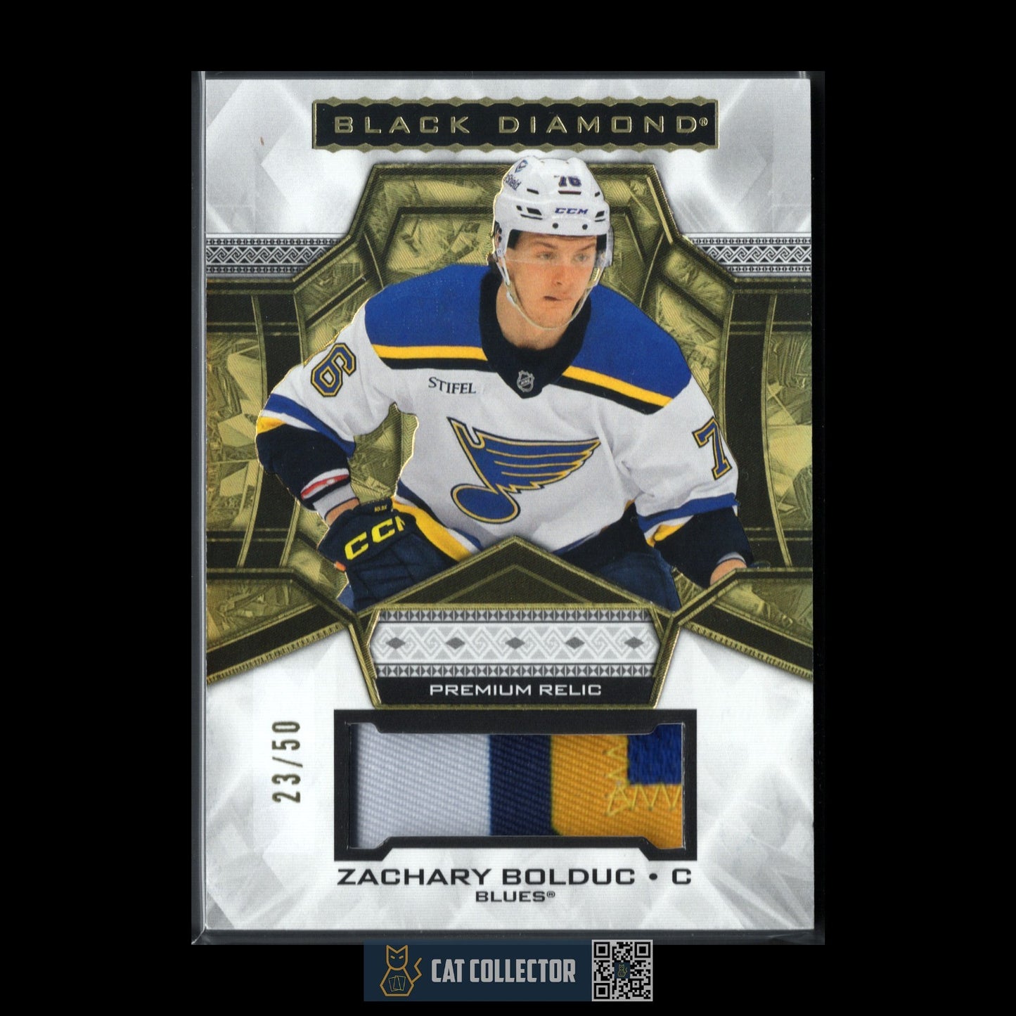 2024-25 Black Diamond ZACHARY BOLDUC #BDB-ZB Premium Relic RC /50 Patch 4 colors