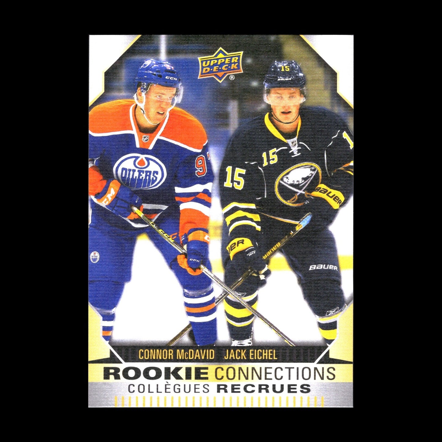 2023-24 UD Tim Hortons CONNOR McDAVID/JACK EICHEL #RC-6 Rookie Connections