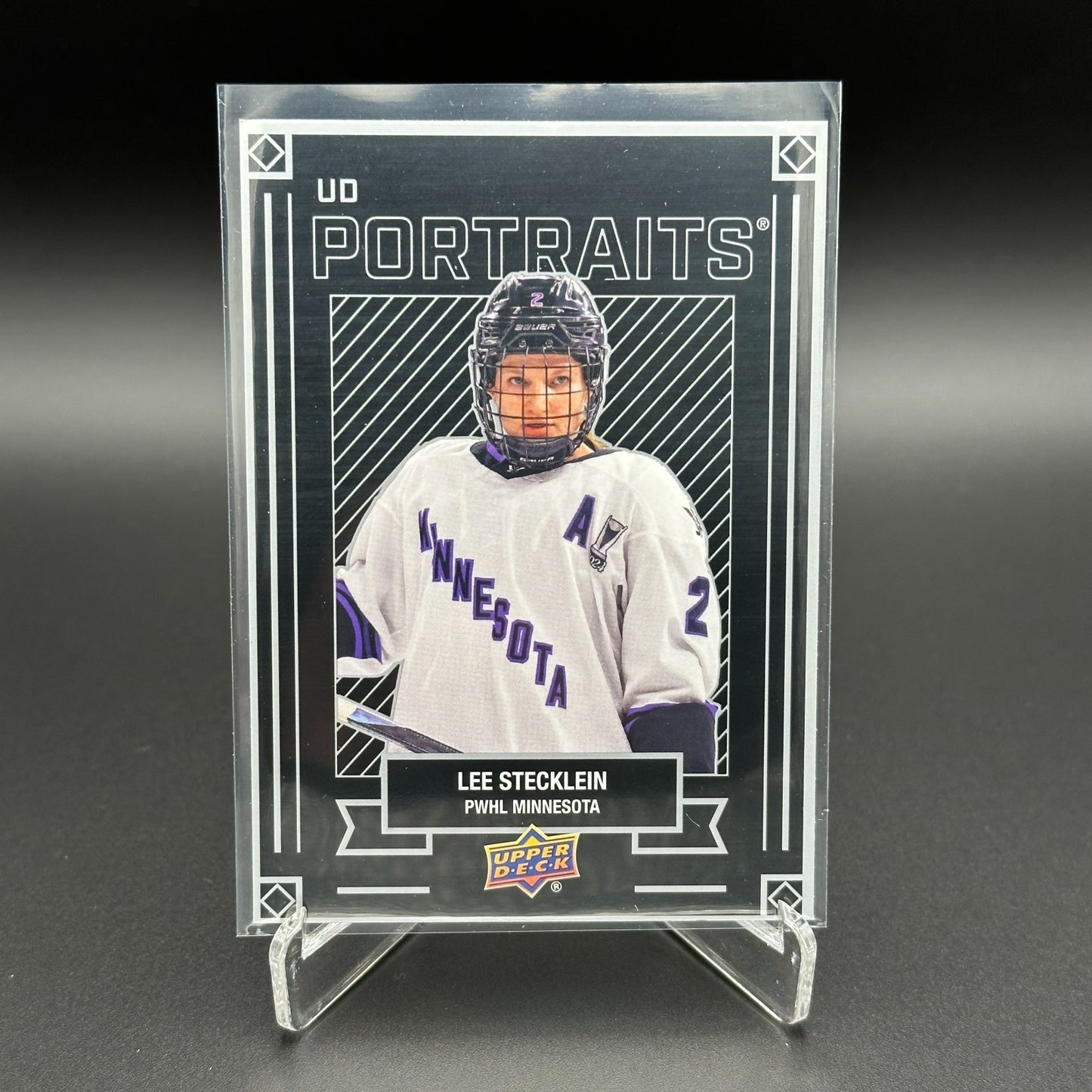 2024-25 UD PWHL LEE STECKLEIN #P-19 UD Portraits - 1st EDITION!
