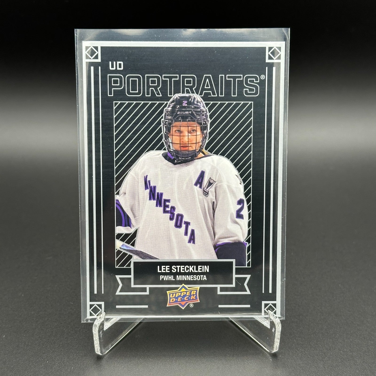 2024-25 UD PWHL LEE STECKLEIN #P-19 UD Portraits - 1st EDITION!