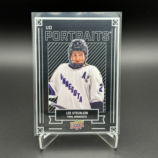 2024-25 UD PWHL LEE STECKLEIN #P-19 UD Portraits - 1st EDITION!