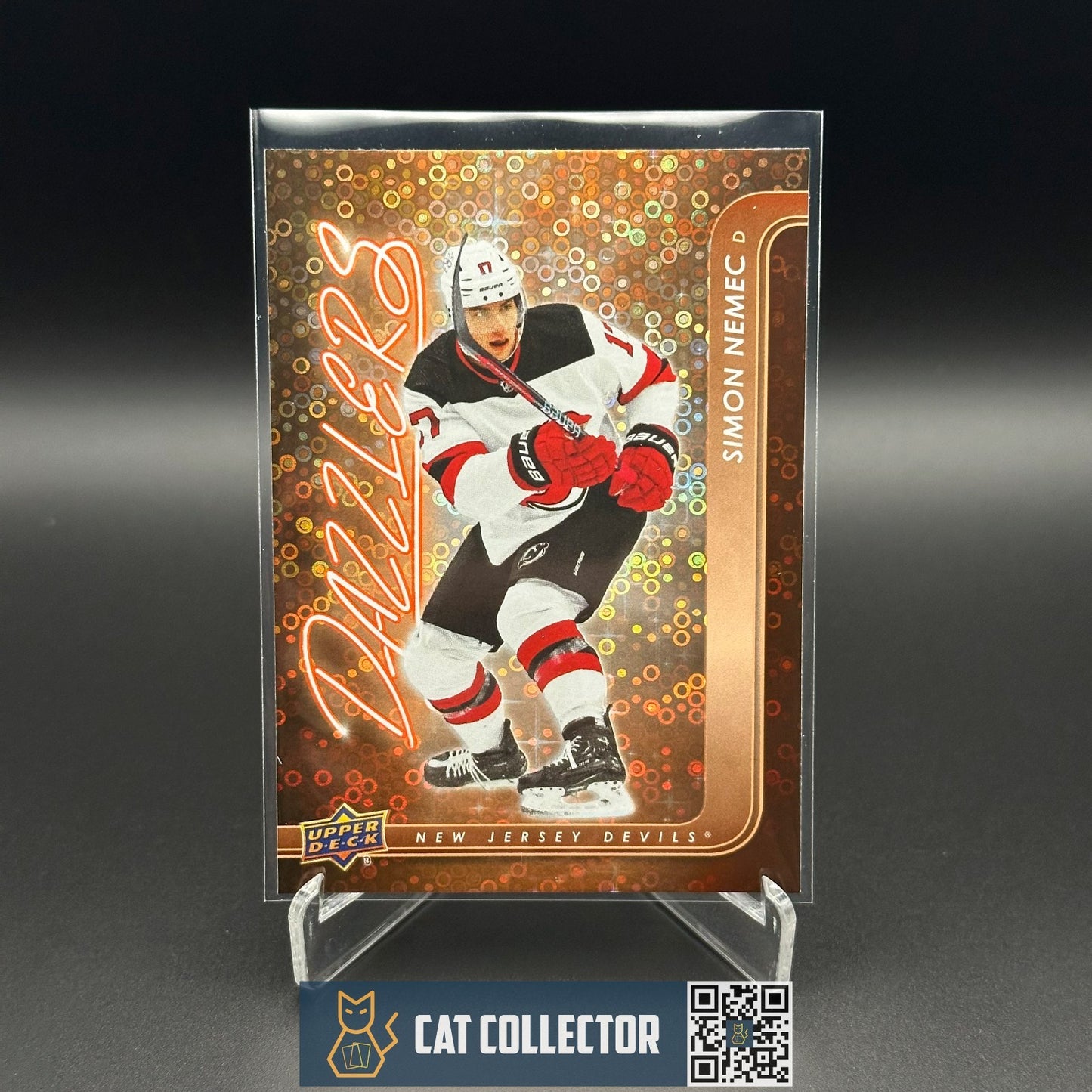 2024-25 UD Series 1 SIMON NEMEC #DZ-32 Dazzlers Orange - New Jersey Devils