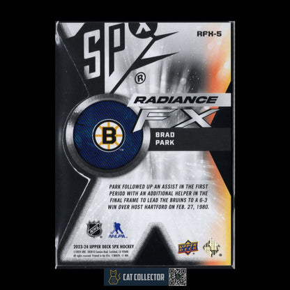 2023-24 UD SPx BRAD PARK #RFX-5 Radiance FX /949