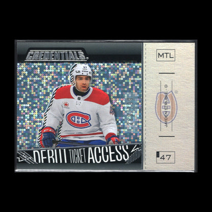 2023-24 UD Credentials JAYDEN STRUBLE #152 Debut Ticket Access RC /799