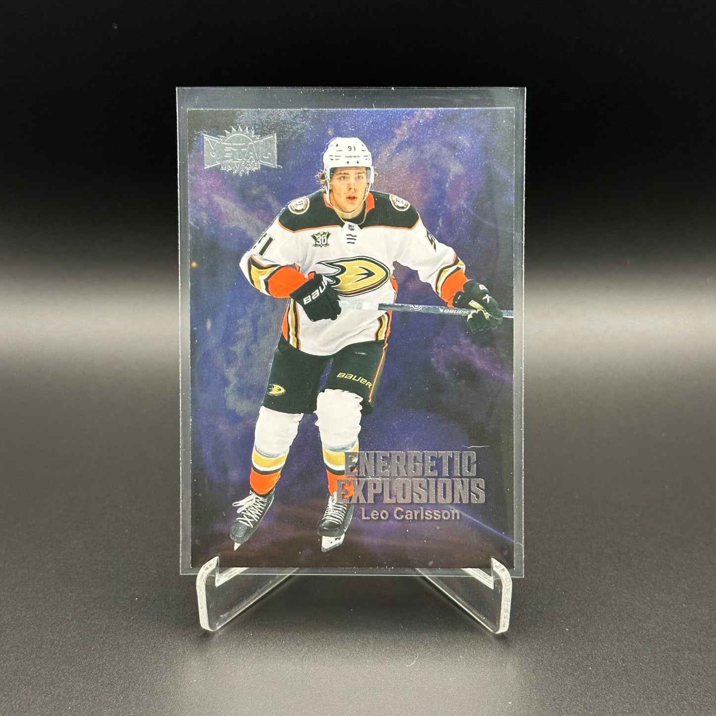 2023-24 SkyBox Metal Universe LEO CARLSSON #EE-8 Energetic Explosions RC