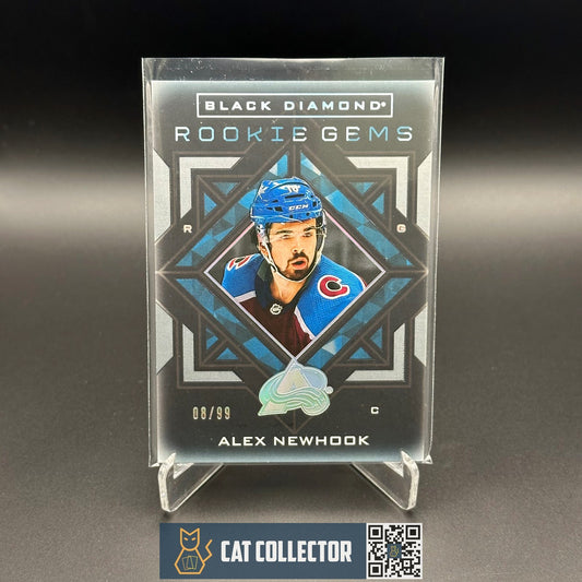 2021-22 UD Black Diamond ALEX NEWHOOK #RG-AN Rookie Gems RC /99