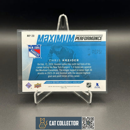 2024-25 UD SP Authentic CHRIS KREIDER #MP-20 Maximum performance Blue