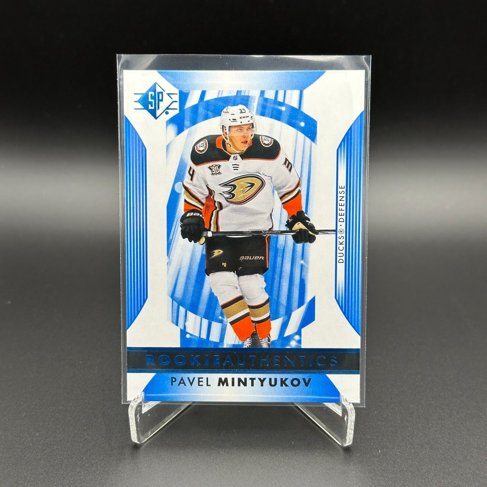 2023-24 UD SP Authentic PAVEL MINTYUKOV #124 Rookie Authentics - Anaheim Ducks